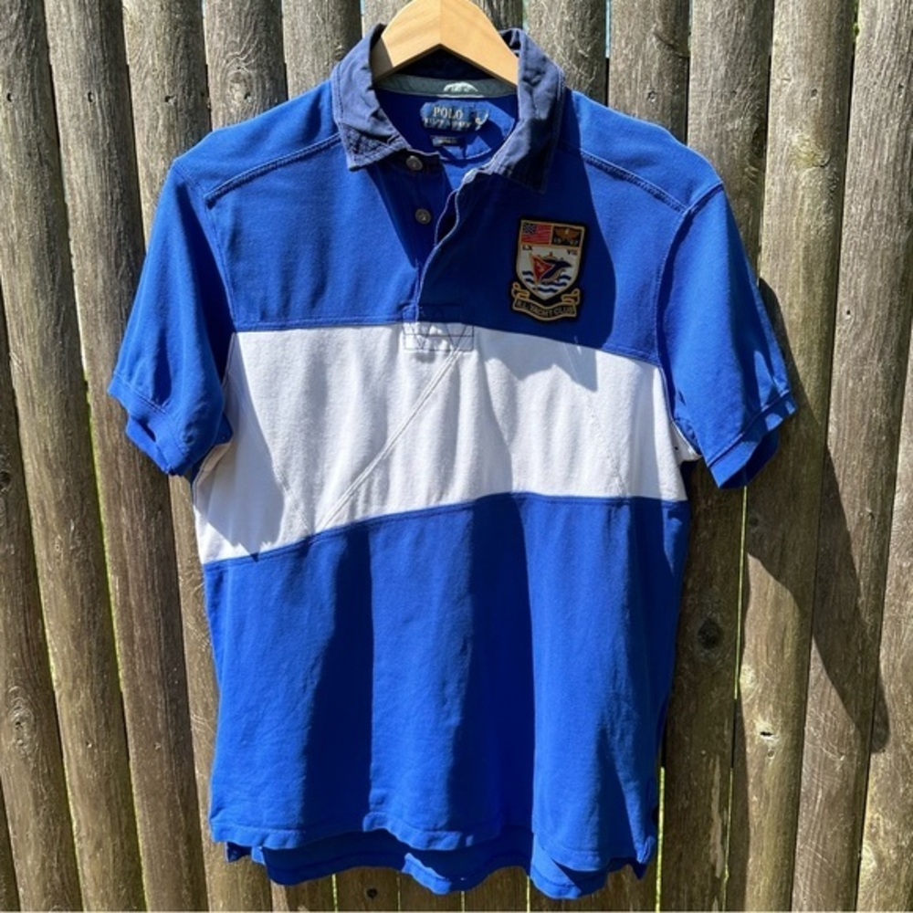 Polo Ralph Lauren WatchHill3 R.L. Yacht Club Series Crested Rugby Shirt (XL) - Picture 2 of 13